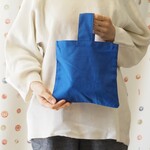 【値下げ】○休日ミシン○リネンのワンマイルミニバッグ