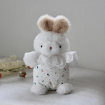 ＊ めもりぃ ＊　うさぎのぬいぐるみ　レトロ風ぬいぐるみ　white ＊2＊