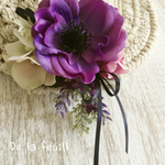 コサージュ＊アネモネ・violet