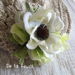 コサージュ＊アネモネ・ｗhit