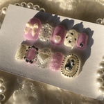 ネイルチップ ガーリーパープル