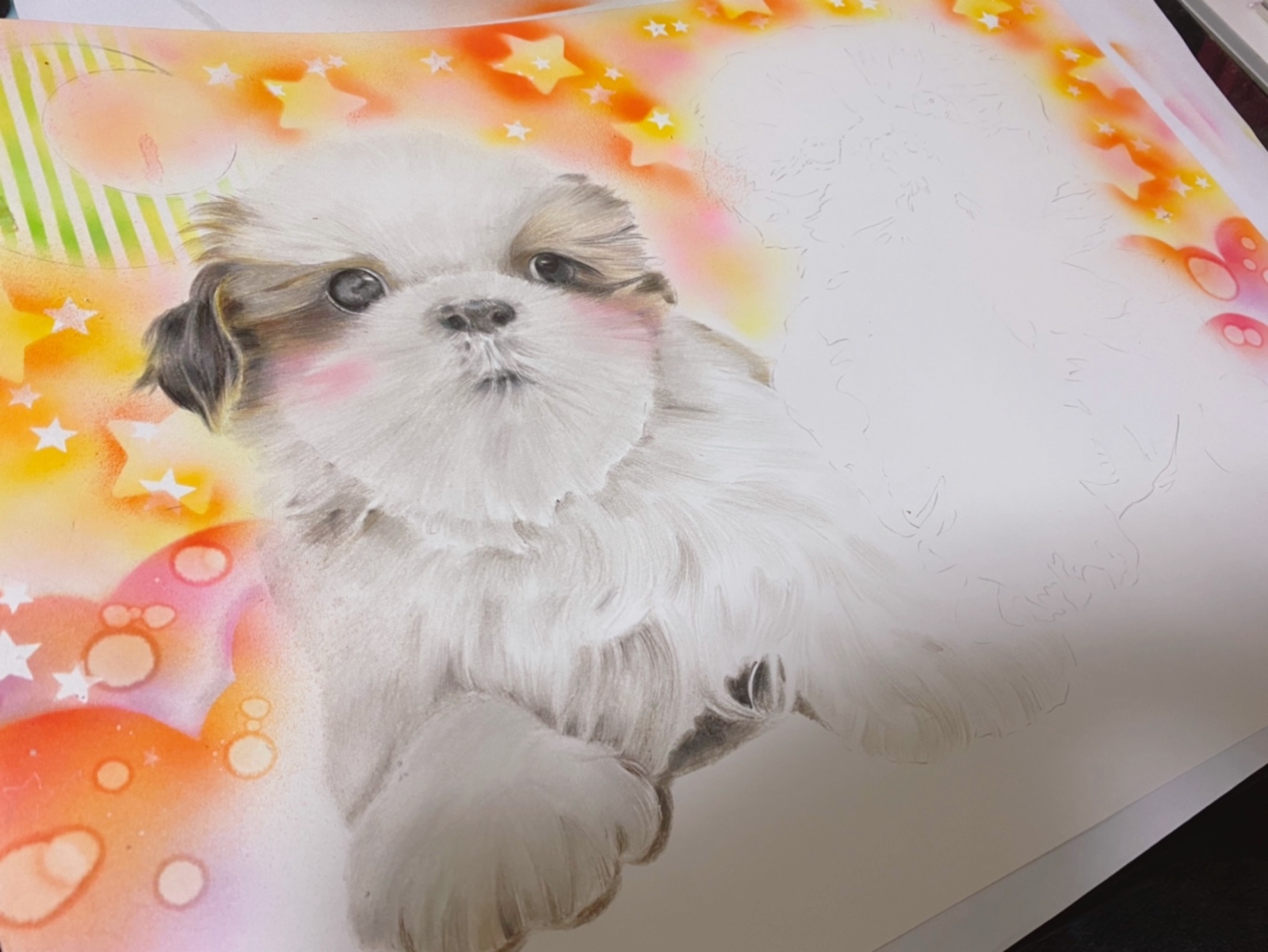 ペットの似顔絵オーダー　シーズー ペットの似顔絵オーダー シーズー - TSURUYAM'S GALLERY | minne byGMO