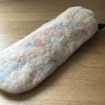 【客注品】やわらかフェルトの眼鏡ケース（レインボー/フチなし）2022.1