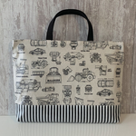 入園入学＊ラミネート＊車柄とストライプ＊男の子＊ナチュラル