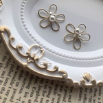 【2個】ワイヤーフラワー大　（No.04）