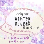 WINTER BLUE様専用ページ