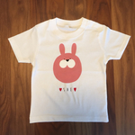 再販  名前入り うさぎさんＴシャツ