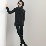 《六分の一男子図鑑》ロングタートルニット