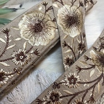 new✨ 💛pA2幅約長さ50センチ×幅約5cmインド刺繍リボン