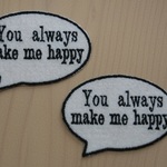 ふきだし　アップリケ