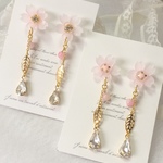 桜 ビジュー ピアス