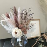 mrmj様専用　暖かな紅茶色のスワッグ（花束/ブーケ）・ Lふっくらタイプ＆セットブートニア