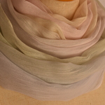 つやさらコットンシルクストール「淡紅藤色・嫩黄色・蜂蜜色・水柿色」