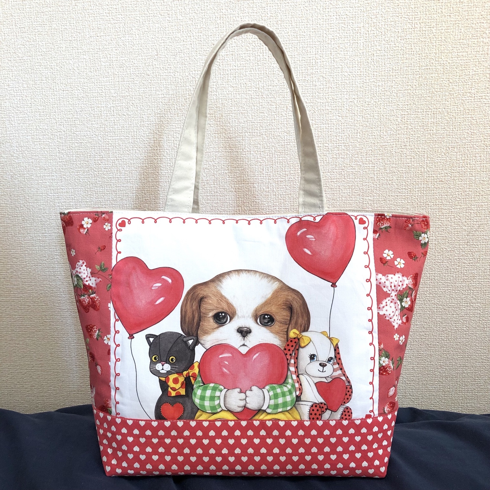 ハンドメイド　マルチケース　コヤンイサムチョン　♡バレンタインあんこちゃん♡ ハンドメイドマルチケースコヤンイサムチョン♡バレンタイン