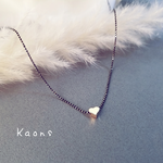 14kgfハートネックレス/ふシンプルネックレス/ネックレスシンプル/ゴールドネックレス/上品ネックレス/大人可愛いネックレス　   
