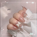 韓国リボンフレンチネイル