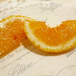 *New*スライスオレンジハーフサイズブローチ*再々販*