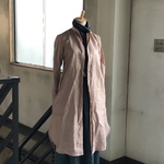 【SALE】Sサイズ限定　スタンドカラーlong shirt/ロングシャツ 