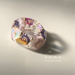 flower clear ring【約11号】