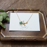 "Gift..grandidierite" サージカルステンレス ネックレス  ☽
