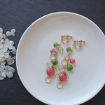 Grain color「椿」ピアス・イヤリング