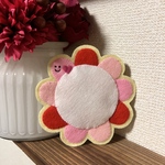 再販20★ネームタグ ピンクの花 