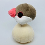 文鳥着せ替えぬいぐるみ・シナモン文鳥（トープグレーver.）*20220201