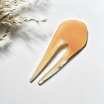 ☀︎ hair stick × clear orange ヘアスティック