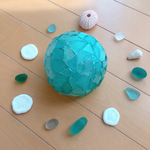 シーグラスドームランプ　ブルーグラデーション