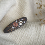 アンティーク刺繍の小さなバレッタ　