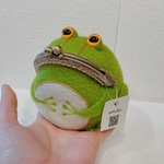 羊毛フェルト がま口 大きいかえる