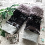 🧤女性用 ミディアムタイプ ハンドウォーマー 手袋  冬小物 スマホ操作  防寒 アームウォーマー レディース手袋 