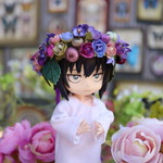 小人の花冠・スミレ畑（きゅっと締められるソフト花冠）