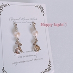 オトナ可愛い♡うさぎピアス(クリスタルなしver.)