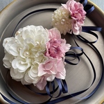 toytoy759 親子コサージュ  大小2点セット【白ピンク紺】結婚式 卒業式 入学式