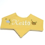 【再販】手刺繍の名前入りスタイ