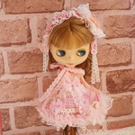 [ピンクロリータさん４点セット]ブライス アウトフィット Blythe　よしえ屋615