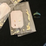 【30p】1*3mm  花びら637# 高品質メタルパーツ /ネイル/レジン封入　ネイルシール　ネイルホイル