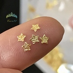 【100p】3mm  星型639# 高品質メタルパーツ /ネイルパーツ/レジン封入　ネイルシール　ネイルホイル