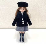 【送料無料】リカちゃんのお洋服4点セット（帽子、ジャケット、カットソー、ジャンパースカート）