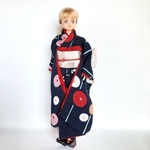 モダン振袖+帯　オプションで袴を購入できます　27cmドール　ドール服　着せ替え服　着物