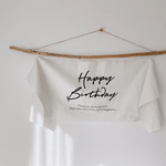Birthday Tapestry / wide - swash - | コットンリネン | 誕生日飾り | 誕生日 | バースデータペストリー
