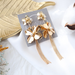 「（ゴールド）flower×tassel」