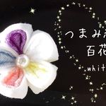 和雑貨!!送料無料【１個：磁石】❁―百花white(白)―❁