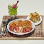 ☆ミニチュア☆苺のパンケーキ♪