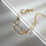 ALLゴールドブレスレット＊　大ぶり／選べる留め具／オーバル／四角