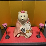 しろくま貯金箱  ひな祭り リバーシブル着物  セット