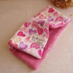 再販*８重ガーゼ大判ハンカチ*pinkハート♡♥