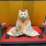 しろくま貯金箱  ひな祭り リバーシブル着物 & 花冠 