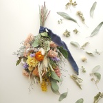 ミモザとドライアンドラのスワッグ 𖦞